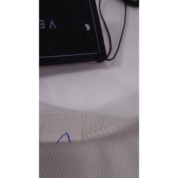 Veronica Beard Avedon Top White Ruffle Long Sleeve Top L NWT 228 IRRG - Picture 8 of 10